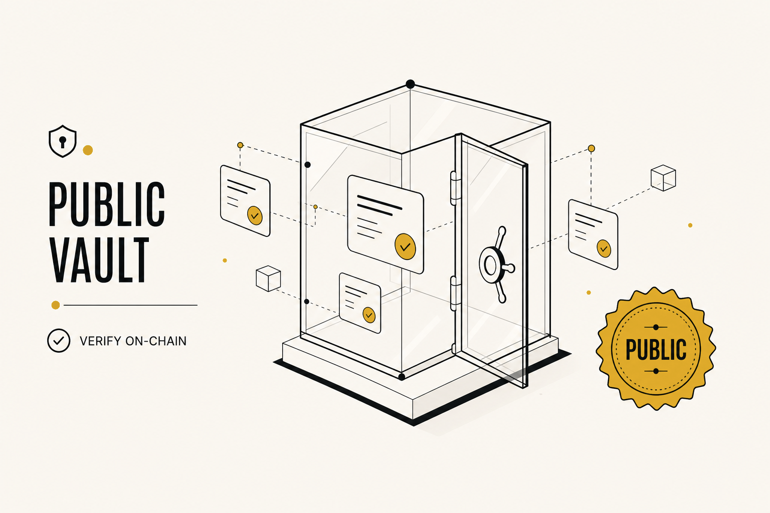 Public vault transparency concept